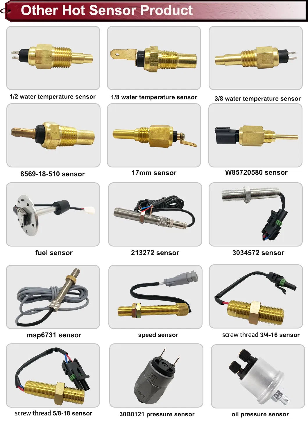 04215774 21291011 20450687 04215774 Bf4m1013FC Bf6m1013FC 4215774 20585158 Truck Excavator Oil Pressure Sensor for Volvo Ec210b Ec240b Ec290b