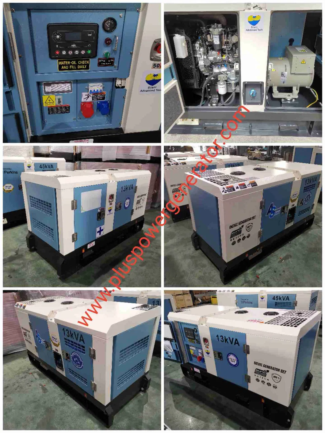 10.4kw 13kVA Perkin S Super Silent Diesel Power Generators (15kVA 20kVA 25kVA 30kVA 50kVA 60kVA 80kVA 100kVA 150kVA 200kVA 250kVA 300kVA 500kVA 800kVA 1000kVA)