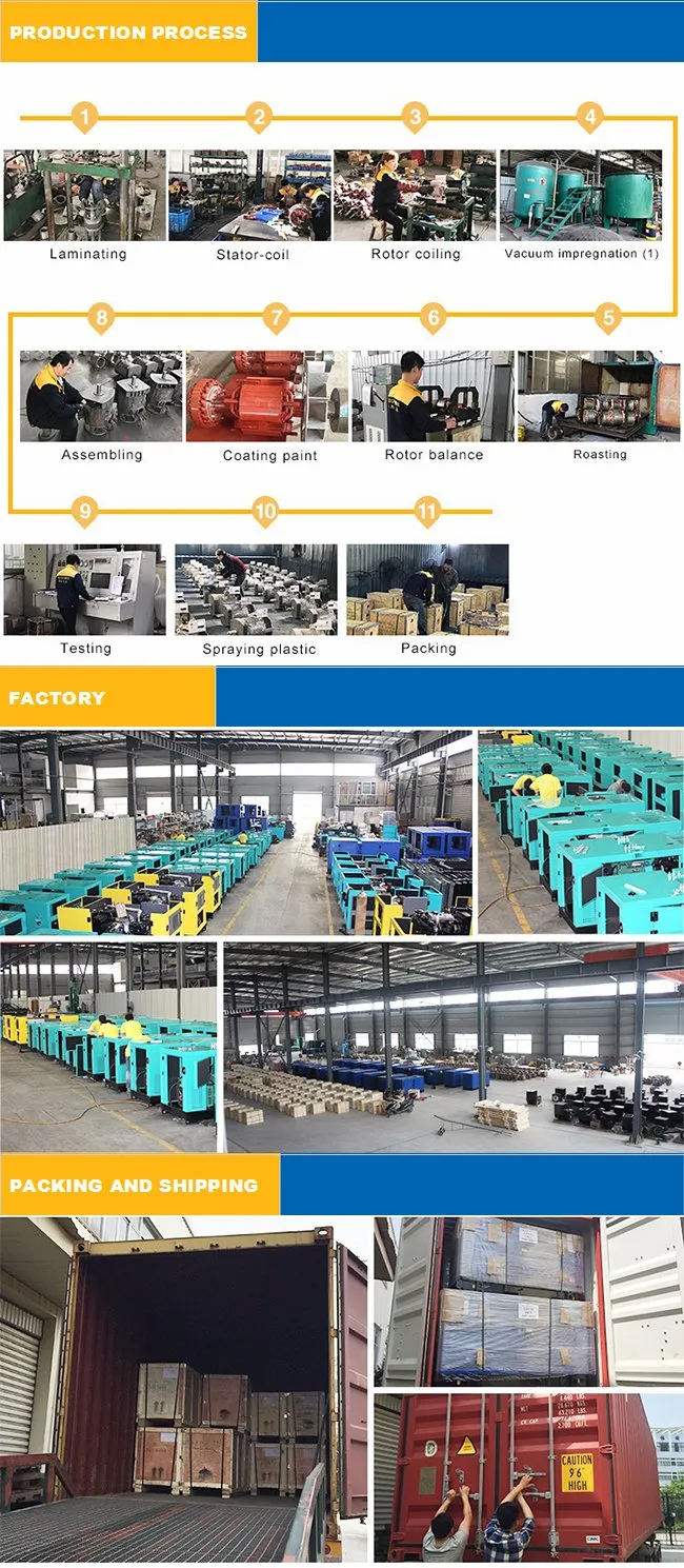 12kw to 260kw 400V China Engine Weifang Silent Generator