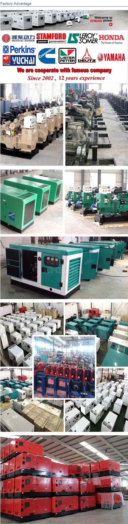 2years Warranty Without Cannopy 40kw 50kVA Diesel Generator Yuchai