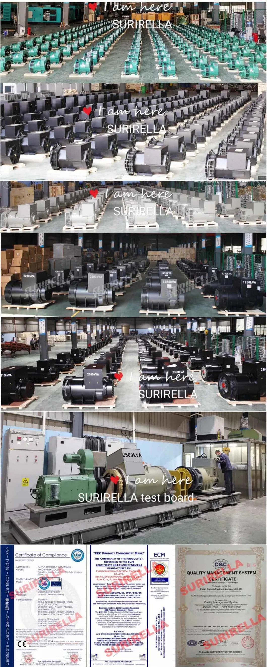 90kw 113kVA Ricardo Super Silent Diesel Power Generators (15kVA 20kVA 25kVA 30kVA 50kVA 60kVA 80kVA 100kVA 150kVA 200kVA 250kVA 300kVA 500kVA 800kVA)
