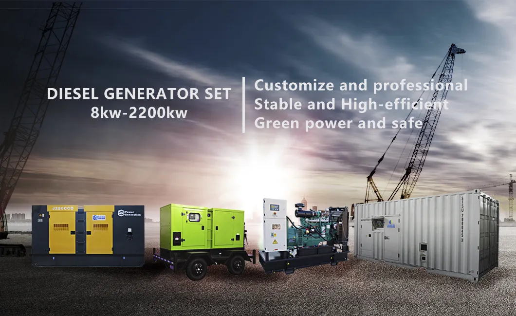 China Supplier 20-1200kw Air Cooled Diesel Generator Set by Yuchai Powered