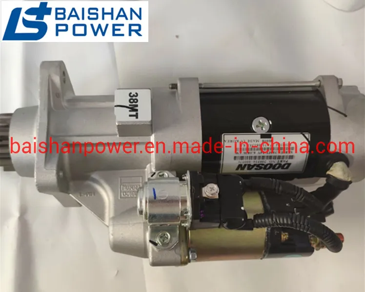 Doosan Starter Assy 0516-00056c 300516-00039 Onan Starter Motor 28V 13t 6.0kw Starter Motor 24V Doosan Starter Motor Parts 65.26201-7076 65.26201-7077b 65.26201