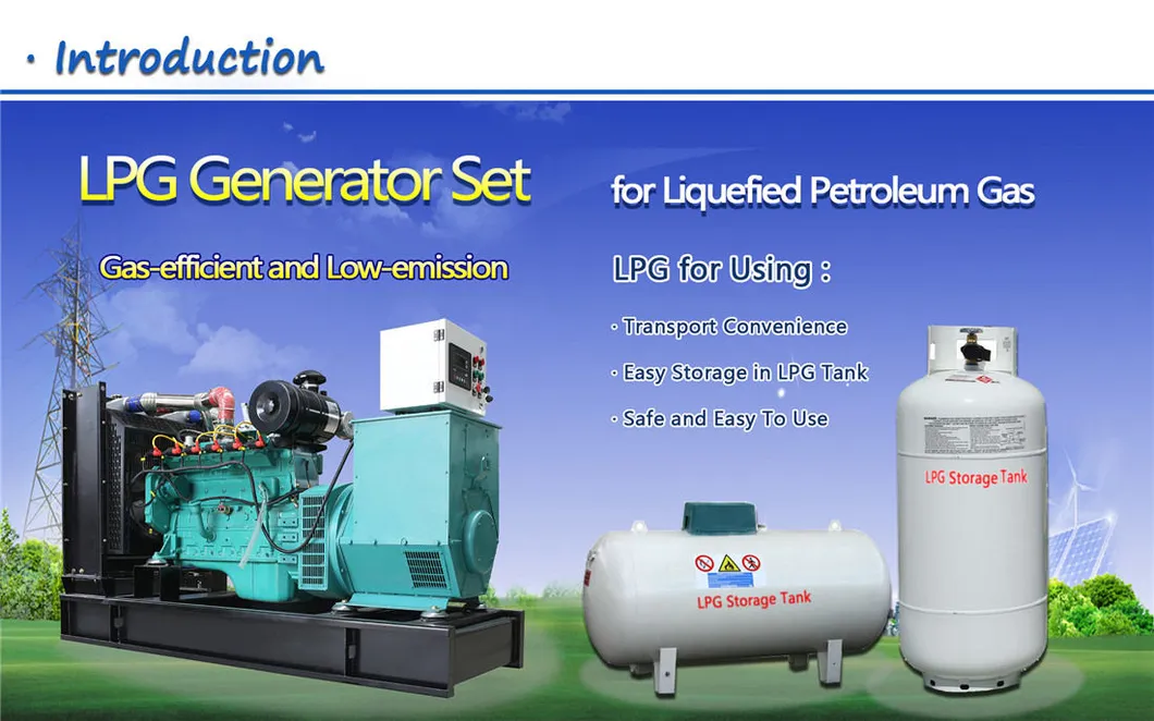 Electric Start 30kw Propane Inverter Generator