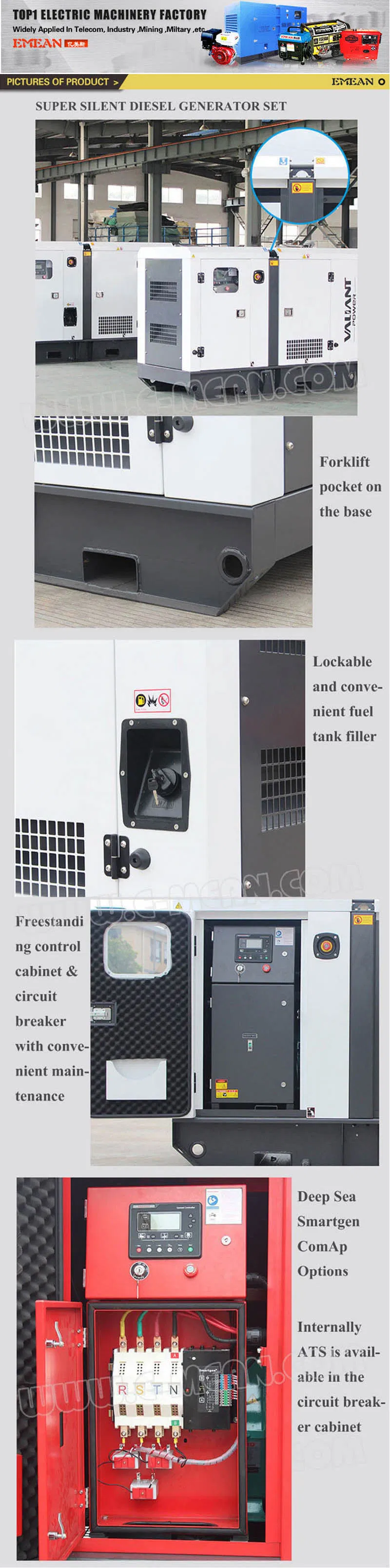 High Power Silent 50kVA Diesel Generator Deutz Made in China Gfs-D40