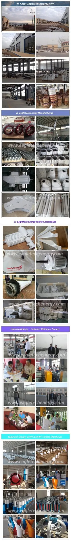 High Quality Wind Power CE Approached Hybrid Wind Solar Generator (3900W) Wind Turbine System Small Wind Energy System Home Wind System