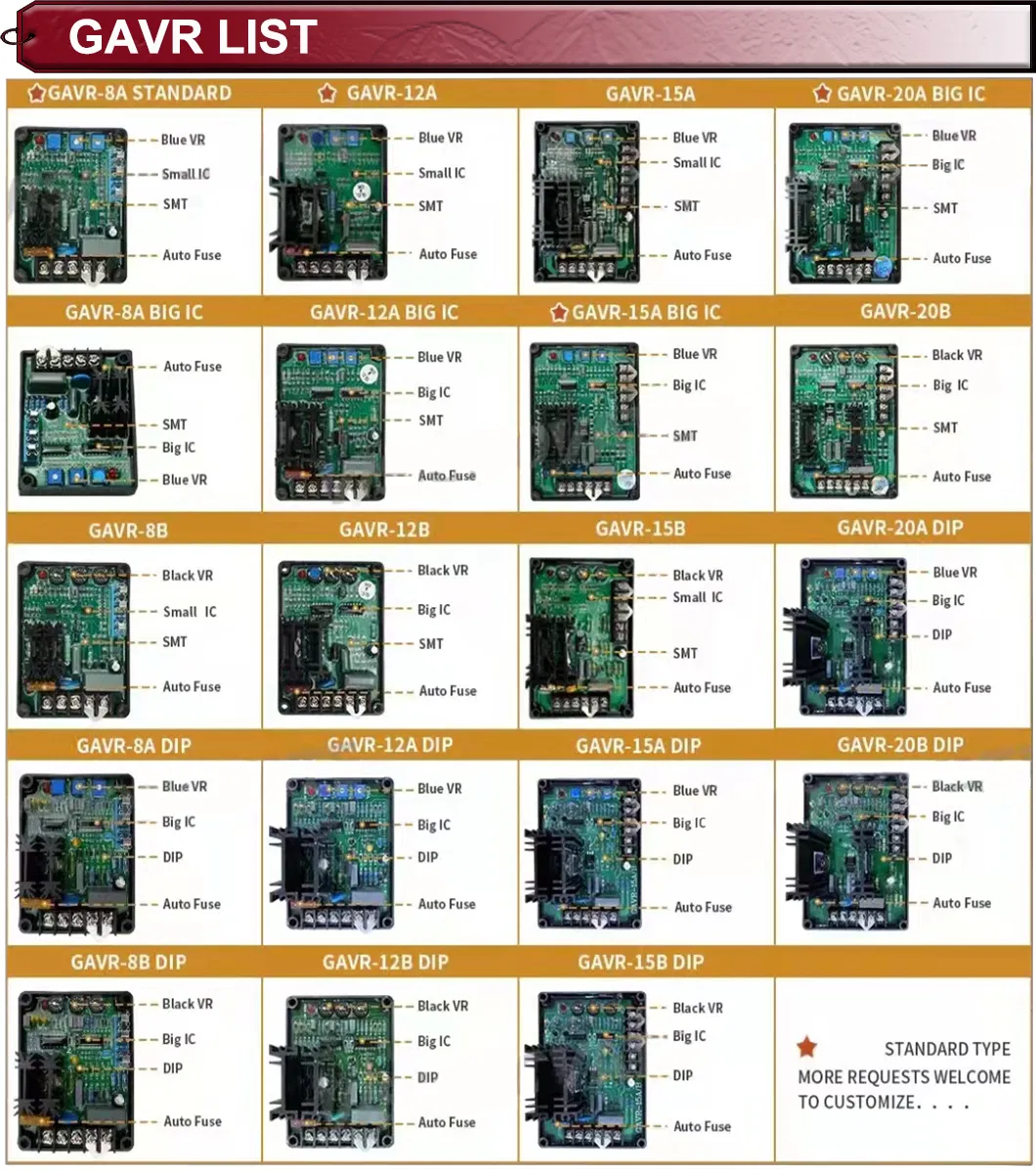 Vr6 Automatic Voltage Regulator for Diesel Genset AVR
