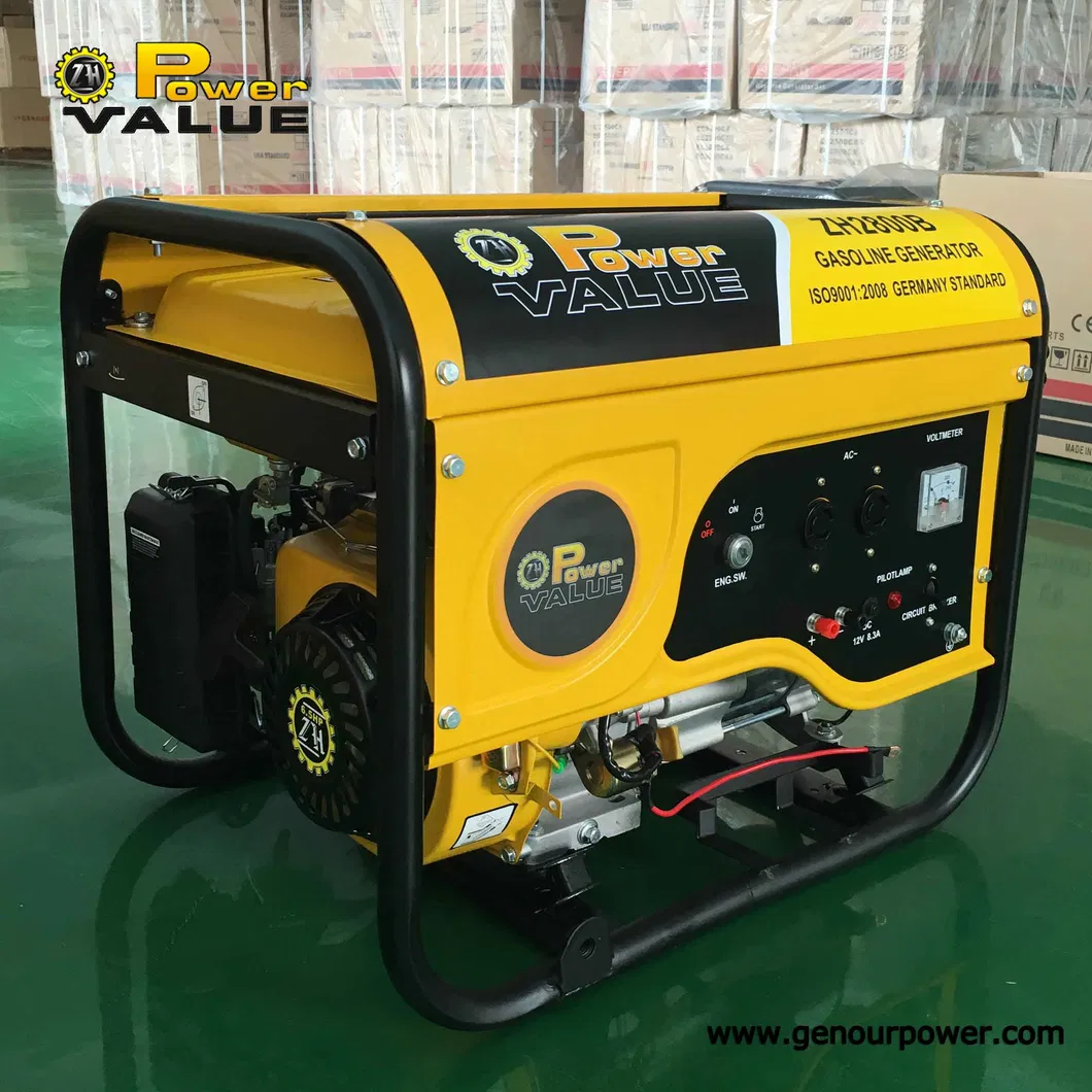 Zh2800 Motor 6.5HP Genset 2.5kVA 2kw AVR Generator Gx200 Pieces Generator